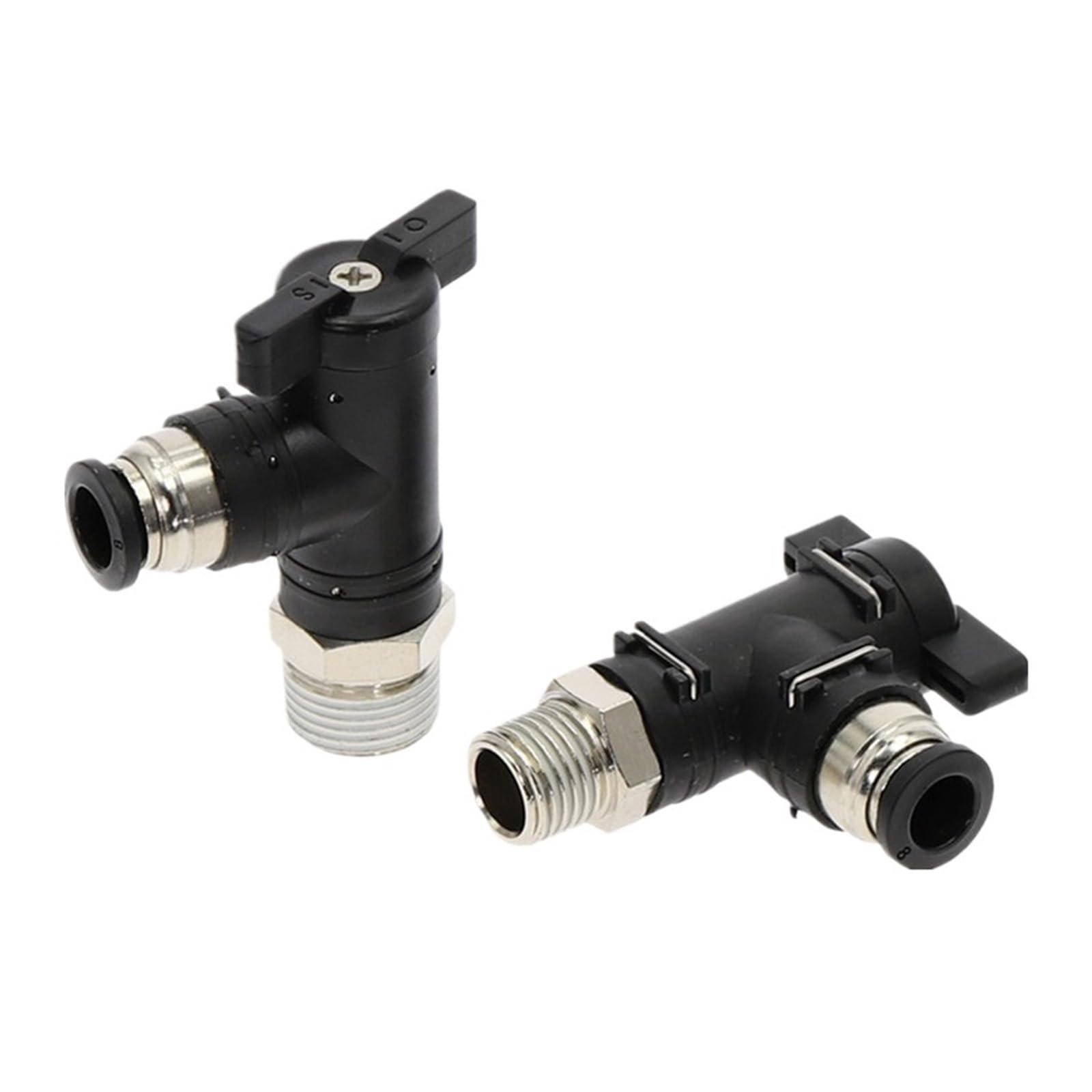 YAKUFAST BL Pneumatic Push in Quick Joint Connector Hand Valve to Turn Switch Manual Ball Current Limiting 4mm 6mm 8mm PU Pipe Fittings(BL 6mm,M5)