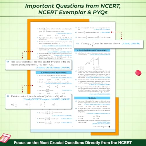 Image of PW UP Board Phod Class 10 Maths Question Bank Chapterwise with 14 Mind Maps and PYQs For 2026 Board Exam | 100 Most Probable Questions and Model Papers with OMR Sheet