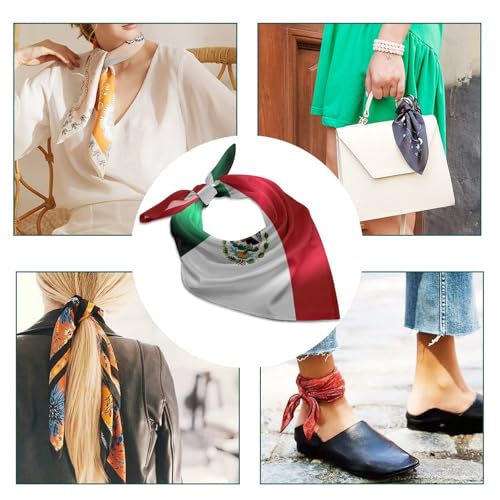 Silk Like Head Scarf Headband, Comfortable and Anti-wrinkle Kerchief for Hat and and Handbag Decor4