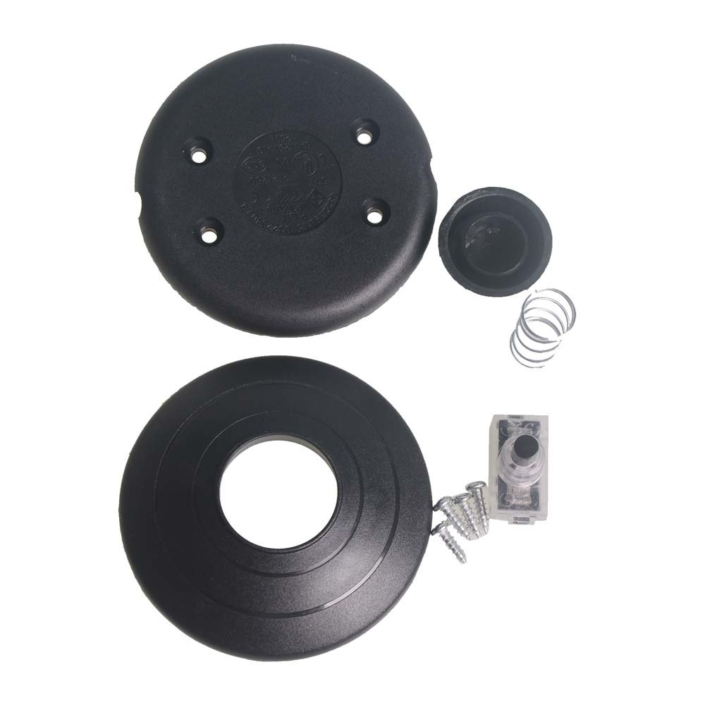 Interrupteur à pied, 1 pôle, 250 V, 2 A, interrupteur à pédale pour câbles de lampe à 2 et 3 fils, noir