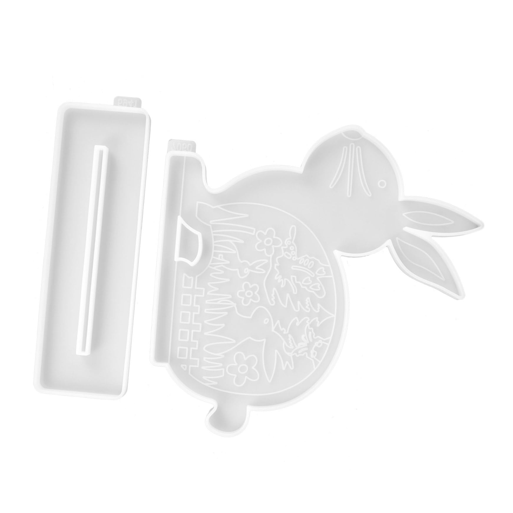 1juego Moldes Para Decoración De Pascua De Moldes Creativos De Cartoon Manualidades Diy Para Adornos De Escritorio Durable y Fácil De Limpiar