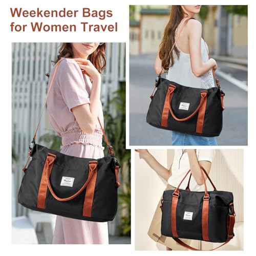 Travel Bags for Women, Weekender Overnight Carry On Tote With Toiletry Bag, Duffel With Wet Pocket2