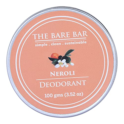 Image of The Bare Bar Neroli Deodorant - 100 gm | Citrus Fragrance| Odor & Sweat Control | Gentle, Natural formula and Chemical free|Good for all skin types | Travel Mini Size Solid Deodorant for Men & Women