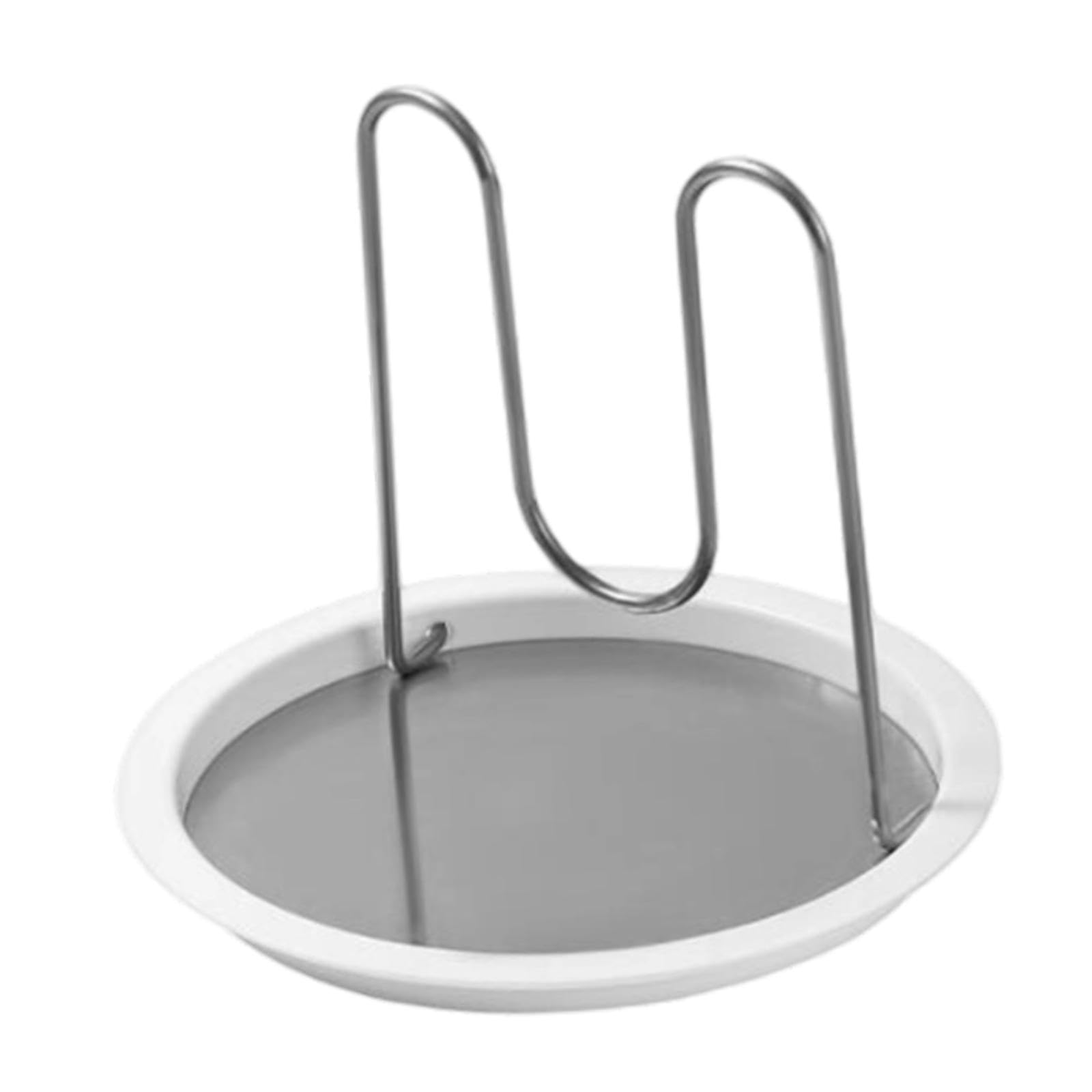Generic Pot Lid Holder Spoon Rest Stainless Steel Foldable Heat Resistant Kitchen Gadget Pot Lid Rack for Countertop Kitchen Counter
