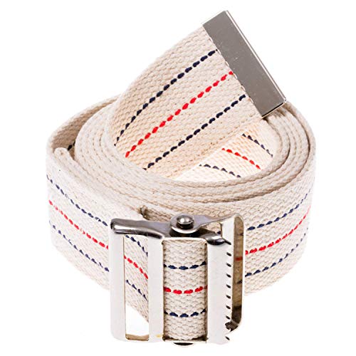 Image of Mulligan Mobilization Belt for Physiotherapy - Adjustable Gait Belt 90inch Length Width-2 Inch - with Metal Buckle - Transfer Walking and Standing Assist Aid for Caregiver Nurse Therapist