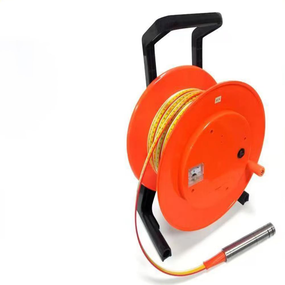 Misuratore di livello dell'acqua da pozzo con sonda e nastro in acciaio per l'osservazione del livello delle acque sotterranee, adatto per misurazioni di pozzi profondi fino a 30 m