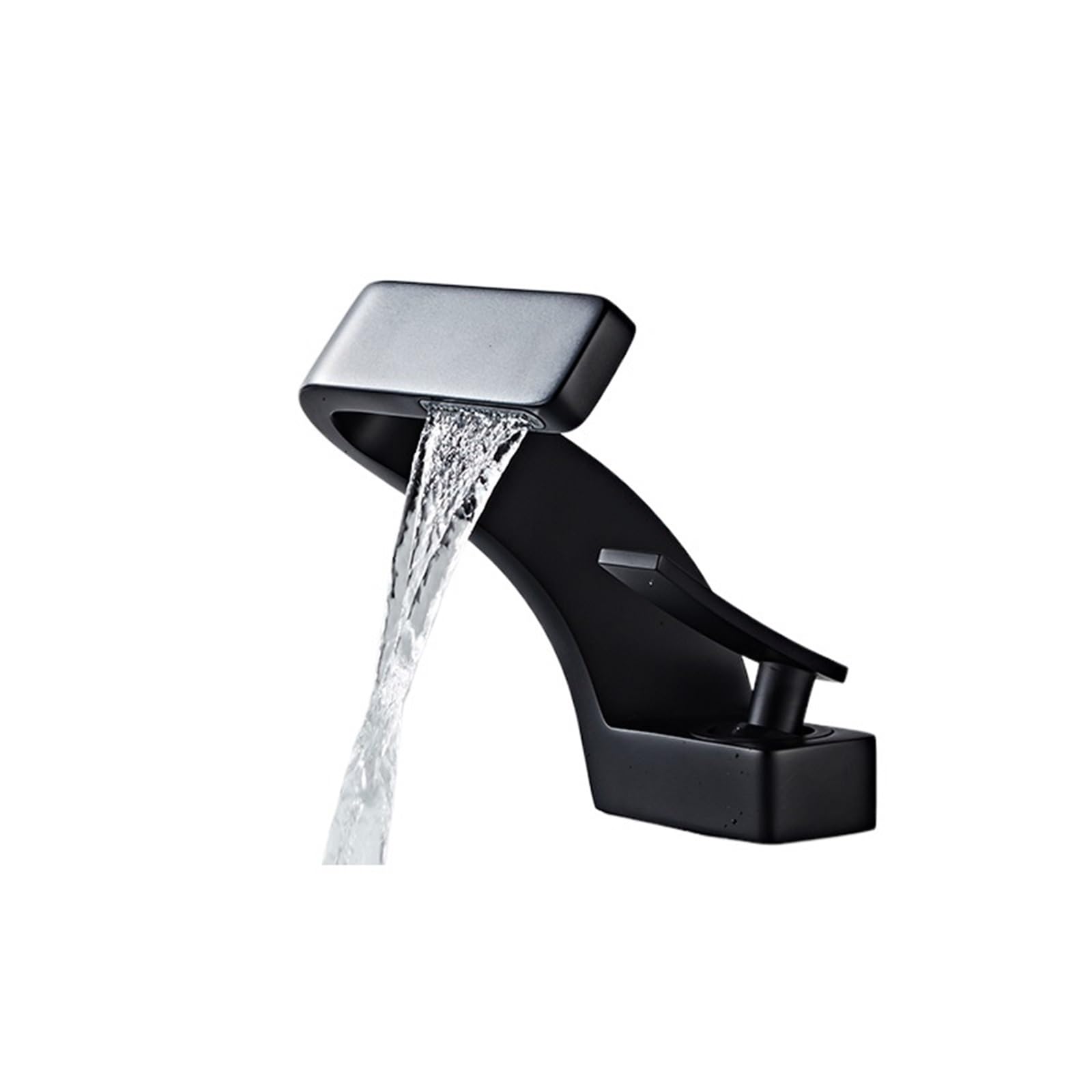 Lyvqzpwlr Color-6 Bathroom Basin Pillar Taps, Multicolor Basin Faucet Deck Mounted Hot Cold Water Bathroom Mixer Tap(Color-6)