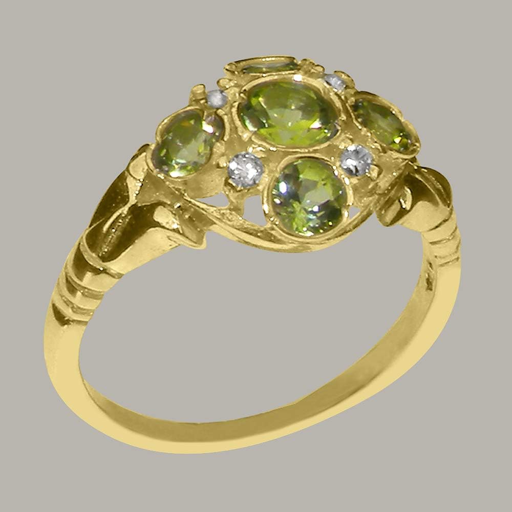 天然 ペリドット リング レディース 指輪 イエローゴールド 加工 天然石 8月 誕生石 お守り 誕生日プレゼント 女性 ブランド