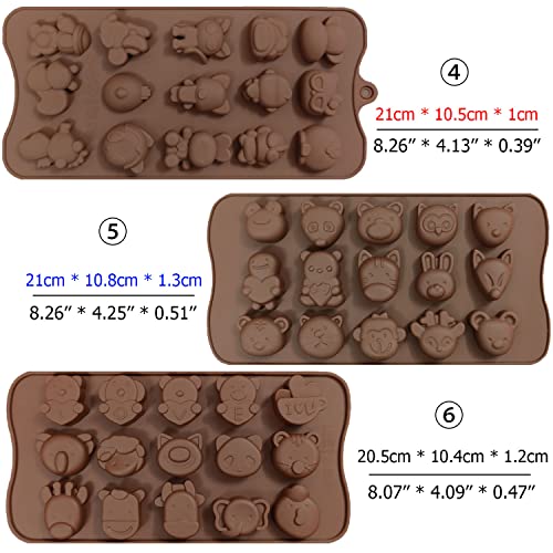 6 pcs Silicone Chocolate Molds - Image 3