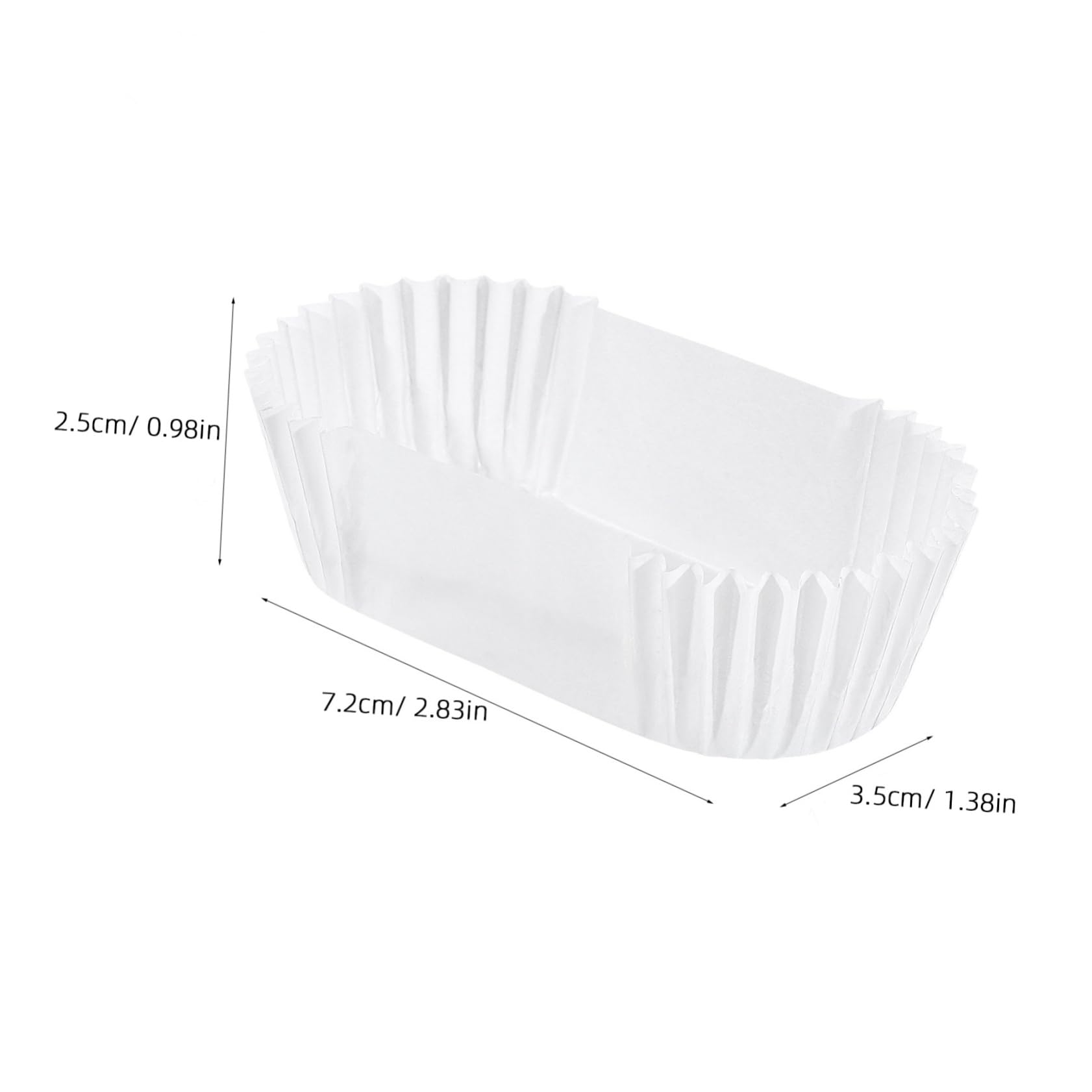 Cabilock 2000pcs Oval Baking Cups Disposable Paper Cake Holders High Temperature Oil Resistant for Muffins Cakes Celebrations for Bakeries Parties