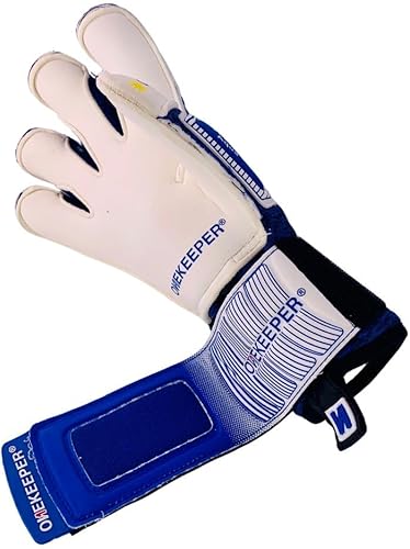 Miniatura 7 de ONEKEEPER Fusion Aqua Pro Blue - Guantes de portero de fútbol de nivel profesional para adultos y jóvenes, guantes de portero de fútbol GK