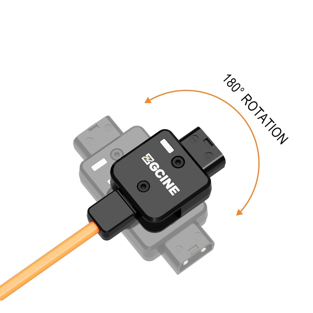 ZGCINE D-Tap for Panasonic Lumix DMW-BLK22 Dummy Battery,60cm Cable, Rotated 180° D Tap for Panasonic Lumix GH5, GH5S, G9, G9II, S1RM2, GH5II, S5IIX Cameras