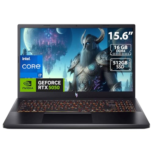 Acer Laptop Gamer Nitro V: Intel Core i7 13620H, RAM 16GB DDR4, SSD 512GB, Pantalla 15.6", 165Hz, Video NVIDIA GeForce RTX 5050, Windows 11 Home, Teclado en Inglés