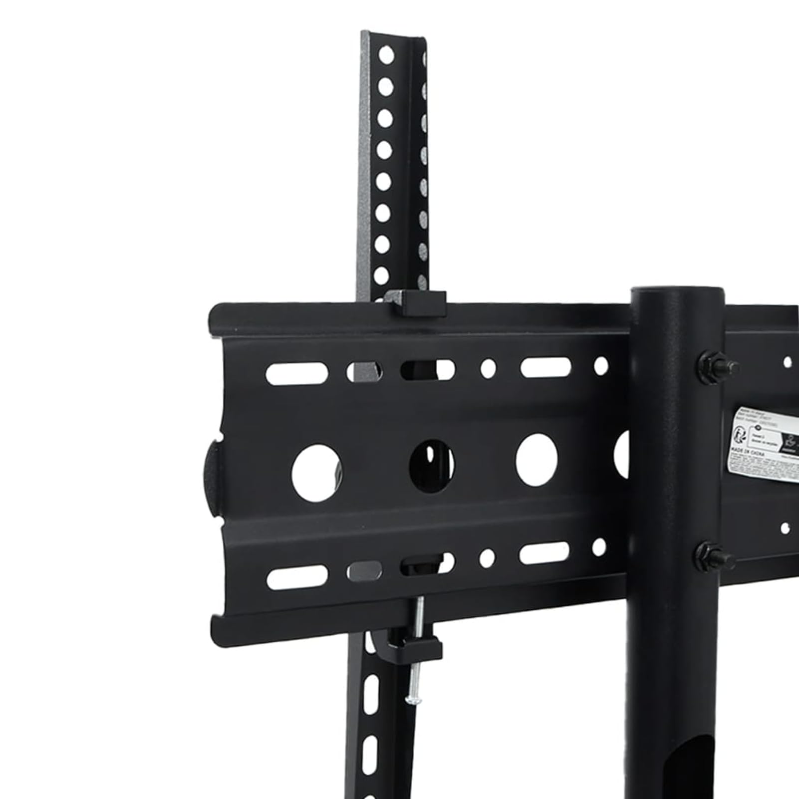Tidyard Supporto TV su Ruote per Schermo 32-70 Pollici, Max VESA 600x400mm, 50kg, Nero Acciaio, Carrello TV Mobile con Inclinazione, per Ufficio Casa 379577
