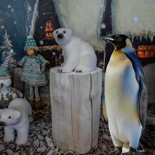 Image of Geelin 3ft Polar Penguin Cardboard Cutout Stand up Life Size Polar Animal Antarctica Themed Party Decorations Photo Booth Prop Stand up for Birthday Theme Party Supplies