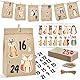 Adventskalender zum Befüllen 2025 - Waldtiere Adventskalender Tüten zum Befüllen groß, DIY Adventskalender selber Befüllen Kinder Erwachsene mit 25 Papiertüten braun und Klammern Weihnachtskalender