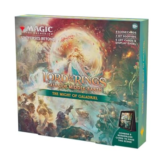 Magic: The Gathering Der Herr der Ringe: Geschichten aus Mittelerde Szenenbox – Die Macht von Galadriel (6 Szenenkarten, 6 Artwork-Karten, 3 Set Booster + Aufsteller) (Englische Version)