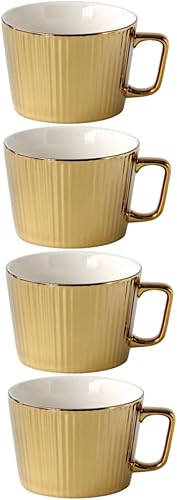 Abaodam 4 unids taza taza café bar accesorios vasos con tapas para bebidas vintage vasos de agua vintage vasos para beber vasos con tapas cerámica