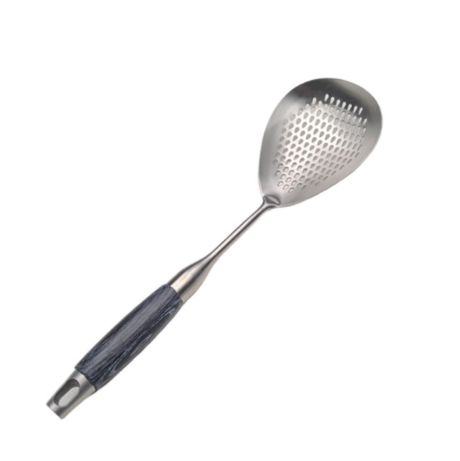 Sitko Kuchenne Narzędzia Kuchenne Hak Z Sitkiem Kuchenny Długi Uchwyt Odporny Na Rdzę Durszlak Z Koszem Na Makaron Łyżka Do Odcedzania(B-304,38cm)