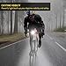 Te-Rich Bike Lights Front and Back, Rechargeable Bicycle Safety Lights, Commuting/Road Cycling LED Headlight and Taillight - Easy to Mount & Remove/6 Modes - Be Seen Bike Light Set for Kids Women Men