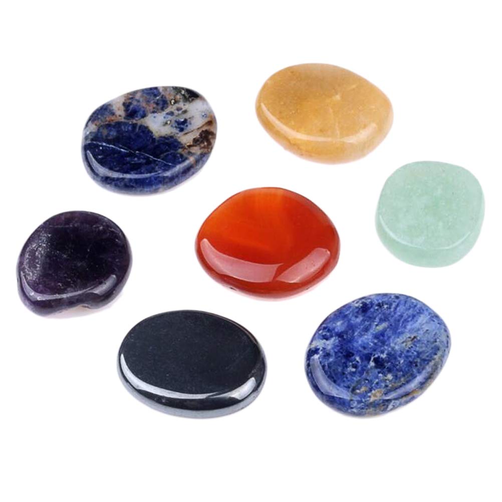 Amazon.co.jp: (イスイ)YISHUI 7 PCS チャクラ パームストーンセット