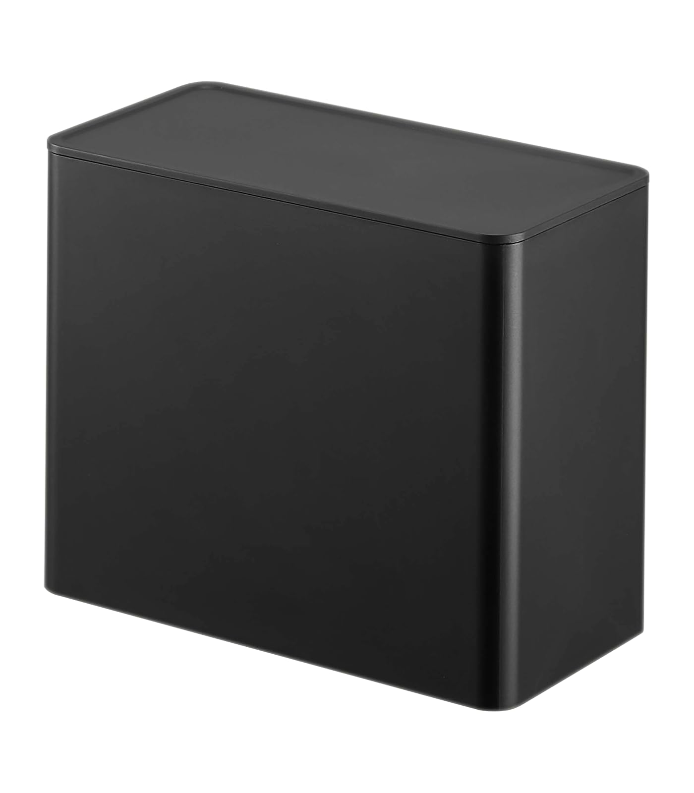 Yamazaki 6906 TOWER Coffee Filter Case, black, Polypropylene, Minimalist, 18.4 x 9.2 x 15.4 cm