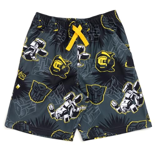 Transformers Bumblebee Big Boys Drop Shoulder T-Shirt and Shorts Outfit Set Gray 10-12 - image 5
