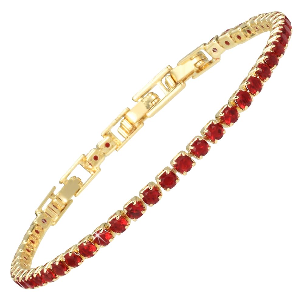 RIZILIA Not-Your-Basic Minimalist to Statement CZ Tennis Bracelet for Women