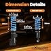maXpeedingrods Coilovers for Honda CR-V FWD 2012-2016, 24 Levels Damper Adjustable Coilovers Suspension Kit Strut, Height Adjustable Shock Absorber Struts, T6 Upgraded Lowering Kits Blue