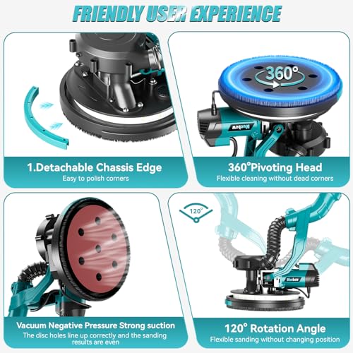 1000W Digital Display Drywall Sander