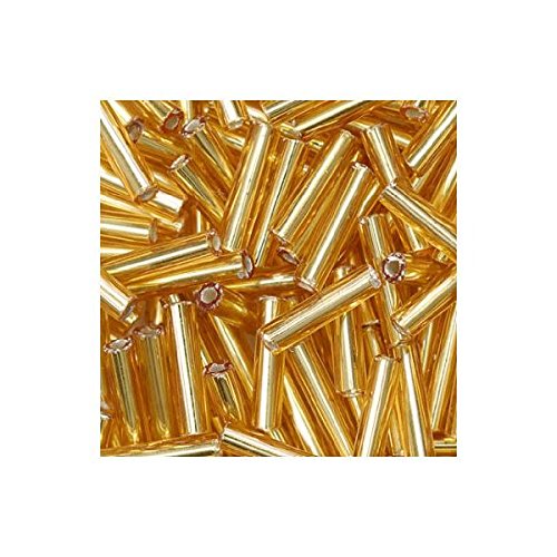 Knorr Prandell 9 x 2 mm Rocailles Bohemian Perlen, Gold