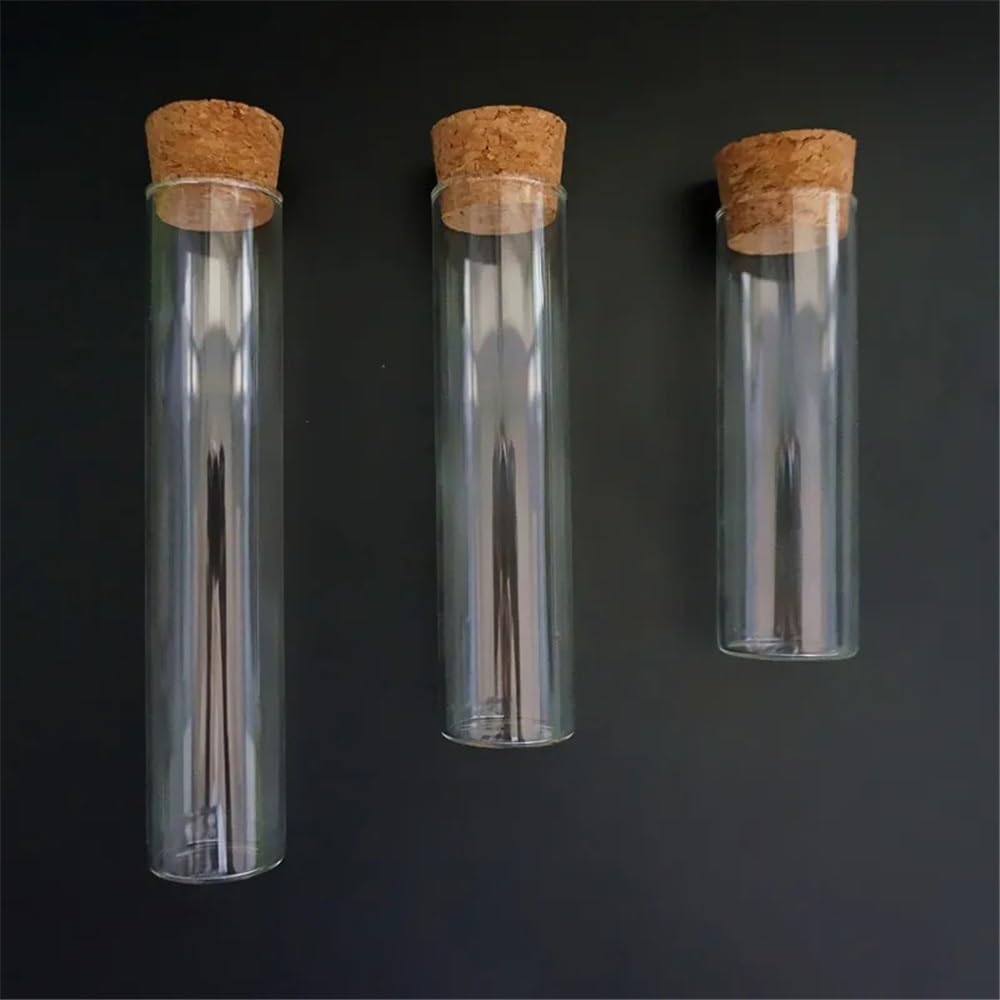 Sprzęt do przyrządów laboratoryjnych 12 szt./partia średnica 30 mm laboratoryjna płaska szklana rurka ze korkowymi korkami szkło laboratoryjne (30 x 150 mm)