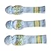 3X Knitted Golf Club Head Covers Knit Golf Head Covers Golf Headcovers Long Neck Gift Golf Protector Novelty Accessories for Adults Practice, Blue