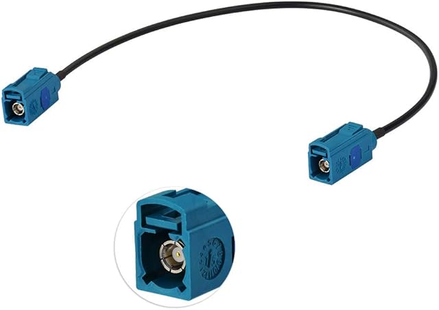 Eightwood Fakra Z Cable Fakra Adapter Fakra"Z" Female to Female Car Radio Extension Cable RG174 1ft 30cm for DAB Aerial GPS Antenna Seat Skoda Golf