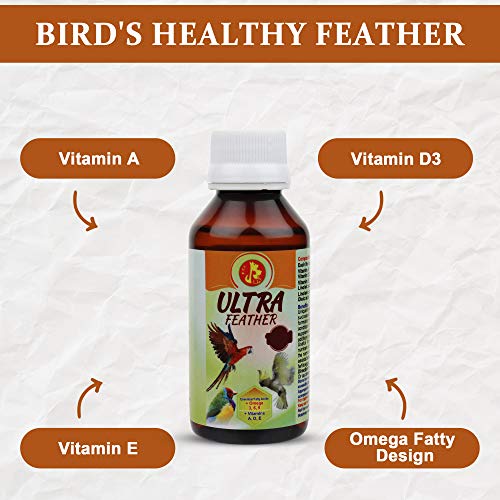 Image of Pet Care International (PCI) Ultra Feather || Provide Healthy Feather for Healthy Bird Wings (30 ML, Ultra Feather)