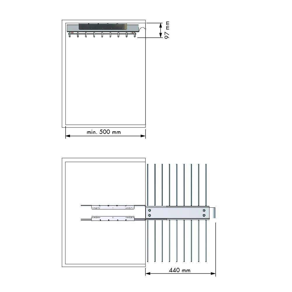 Porte-pantalons Coulissant Armoire De Rangement Verticale Et