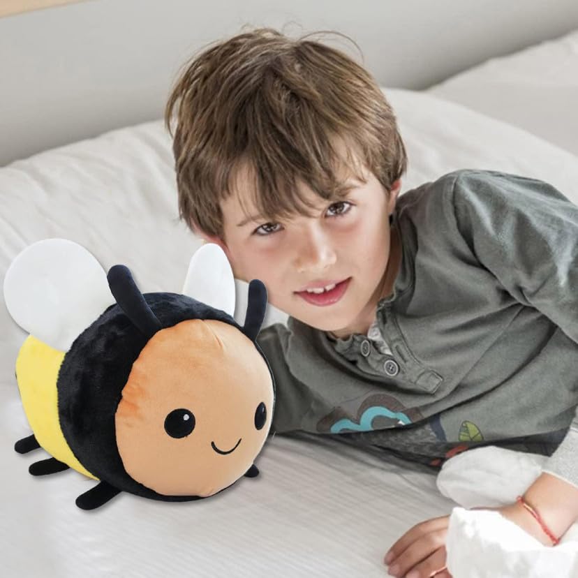 LGWJHCY Bienen Plüschtiere, Weiche Bienen Kuscheltier Spielfigur Plüsch, Bumblebee Plüsch Spielzeug, Tolles Geschenk für Jungen Und Mädchen Zum Fantasievollen Spielen.