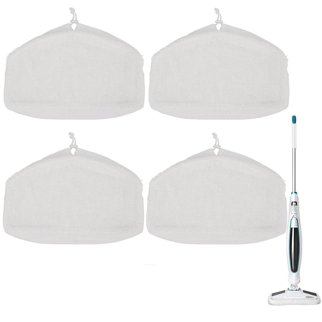 Sgizoku SMP01 Replacement Mop Pads for for Kenmore SM2060 S200 Series Steam Mop - Reusable Washable Steam Microfiber Cloth Accessories - 4 Pack