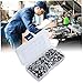 STOBAZA 180Pcs Countersunk Washer Assortment Kit Stainless Steel Gasket for Mechanical Equipment and Easy to Lock for Household Appliances and Various Industries