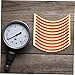 VILLCASE 60pcs Pressure Gauge Warning Stickers High-Visibility Reflective Safety Tags for Industrial Equipment