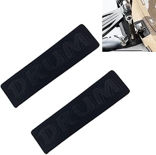 2Pcs Bass Drum Hoop Protector for Wood Hoops, Rubber Bass Drum Hoop Guard Kick Drum Rim Protector Wood Hoop Protector with Self Adhesive Back