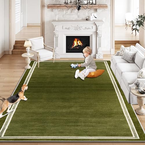 Alfombra de cocina lavable y antideslizante en verde de 70x250 cm 4