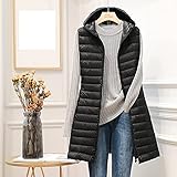 【Classic Styles Design】Weste mit durchgehendem Reißverschluss vorne,O-Neck-Weste mit Kapuzenkragen,zwei Seitentaschen,Warm Händel,parallele Steppweste,Slim Fit Shaped Waist auf der Rückseite,mach diese Jacke zu deinem ständigen Begleiter im Frühling und Herbst, der Wärme muss haben .