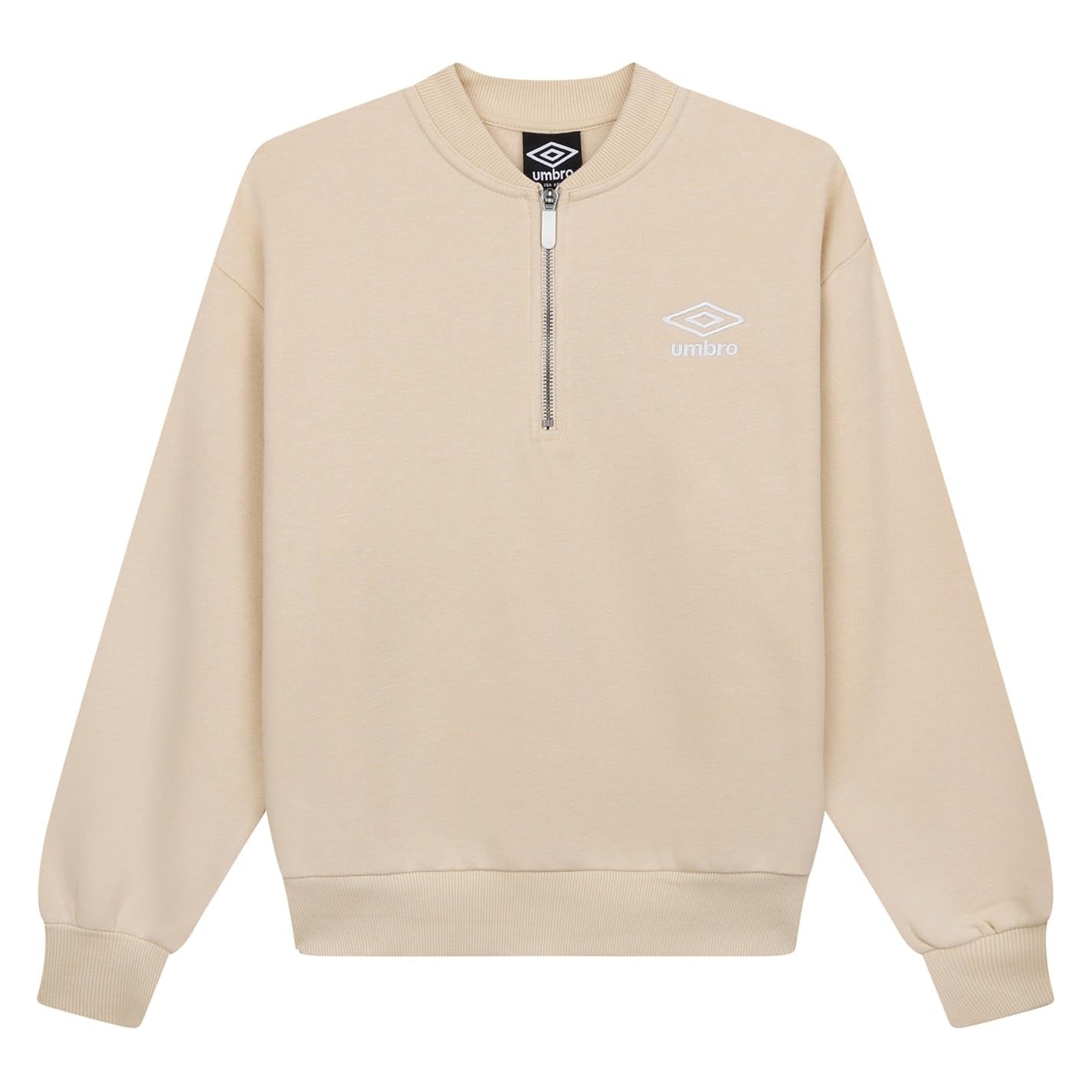 Umbro Womens CHZp Sweatshirt Biscotti/White L
