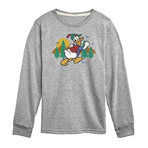 Disney Characters - Mickey & Friends - Donald Duck Goes on a Hike - Toddler and Youth Long Sleeve Graphic T-Shirt