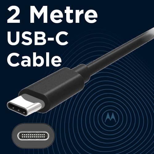 Motorola Chargers - 2M USB-A to USB-C (MC00ACB20A) Data/Charging cable, Black - Image 2