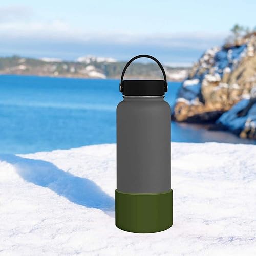 Miniatura 6 de WUQID Funda protectora de silicona para botella deportiva de 12 a 40 onzas, para botellas de agua Stanley, cubierta inferior antideslizante para