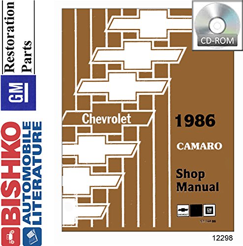 bishko automotive literature 1986 Chevrolet Camaro Shop Service Repair Manual CD Engine Drivetrain Wiring