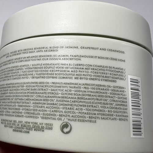 Origins Suflê corporal hidratante com complexo fito-alimentado - 200 ml, verde