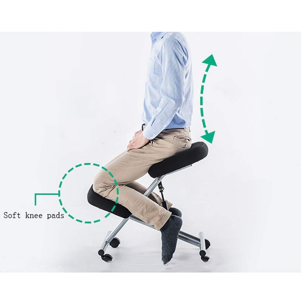 Amazon.co.jp: TONGSH ひざまずく椅子、人間工学に基づいた、高